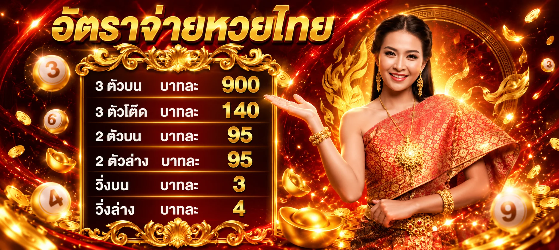 หน้ารวมหวยออนไลน์ทุกตลาดจ่ายบาทละ 900 พร้อมตรวจผลหวย